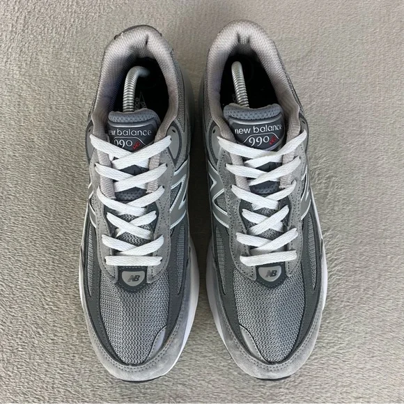 New Balance 990v6 Men's Running Shoes Size 11.5 Gray White Suede Walking Sneaker - Picture 8 of 10